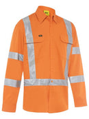Bisley Taped X Back Cool Lightweight HI VIS Drill Shirt-BS6166XT