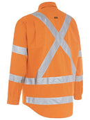 Bisley Taped X Back Cool Lightweight HI VIS Drill Shirt-BS6166XT