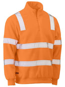 Bisley Taped Hi Vis Rail Polar Fleece Jumper-BK6816T