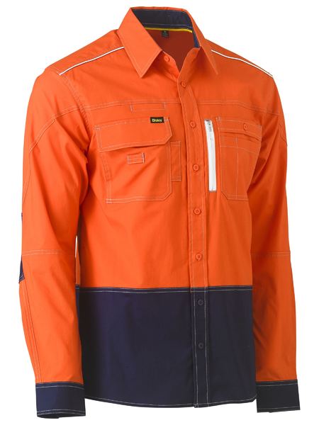 Bisley Flex & Move Hi Vis Utility Shirt-BS6177