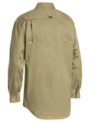 Bisley Closed Front Cotton Light Weight Drill Shirt - Long Sleeve-BSC6820