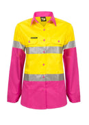Workcraft - Ladies Hi Vis Shirt CSR Tape - L/S - WSL501