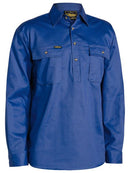 Bisley Closed Front Cotton Drill Shirt - Long Sleeve-BSC6433