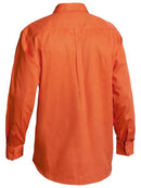 Bisley Closed Front Cotton Drill Shirt - Long Sleeve-BSC6433