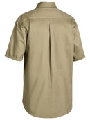 Bisley Closed Front Cotton Drill Shirt - Short Sleeve-BSC1433