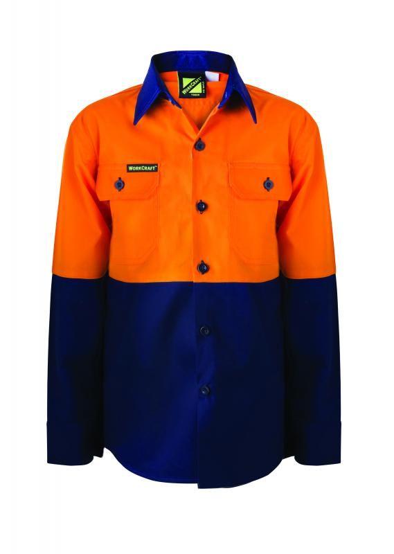 Ncc Wsk127 Kids Hi Vis Shirt Long Sleeve - Star Uniforms Australia