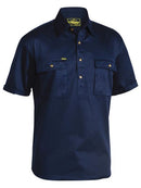 Bisley Closed Front Cotton Drill Shirt - Short Sleeve-BSC1433