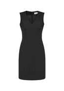 Biz Corporates Womens Sleeveless V Neck Dress 30121 - Star Uniforms Australia