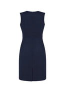 Biz Corporates Womens Sleeveless V Neck Dress 30121 - Star Uniforms Australia