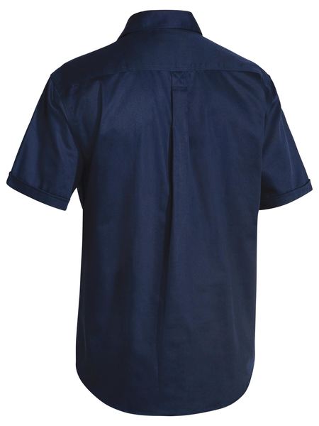 Bisley Closed Front Cotton Drill Shirt - Short Sleeve-BSC1433