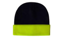 Headwear-Luminescent Safety Acrylic Beanie - Toque-3027