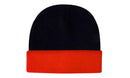 Headwear-Luminescent Safety Acrylic Beanie - Toque-3027