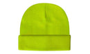 Headwear-Luminescent Safety Acrylic Beanie - Toque-3028