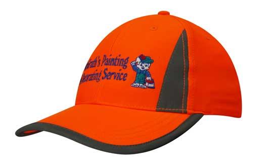 Headwear Luminescent Safety Cap with Reflective Inserts and Trim - 3029