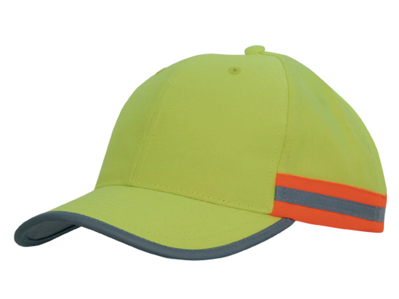 Headwear Hi Vis Cap with Reflective Tape - 3030