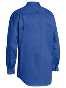 Bisley Closed Front Cotton Light Weight Drill Shirt - Long Sleeve-BSC6820