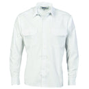 DNC Epaulette Polyester/Cotton Work Shirt - Long Sleeve 3214 - Star Uniforms Australia