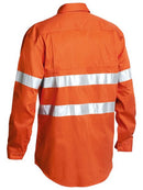 Bisley Taped Hi Vis Cool Lightweight Drill Shirt - Long Sleeve-BS6897