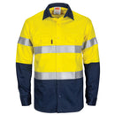 DNC Paton Saint Flame Retardant 2 Tone Cotton Shirt with 3M F/R Tape - L/S 3409 - Star Uniforms Australia