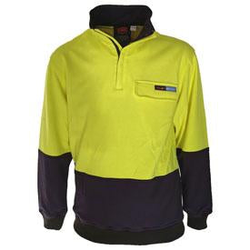 DNC HiVis 1/2 Zip FR & HRC2 Jumper 3423 - Star Uniforms Australia