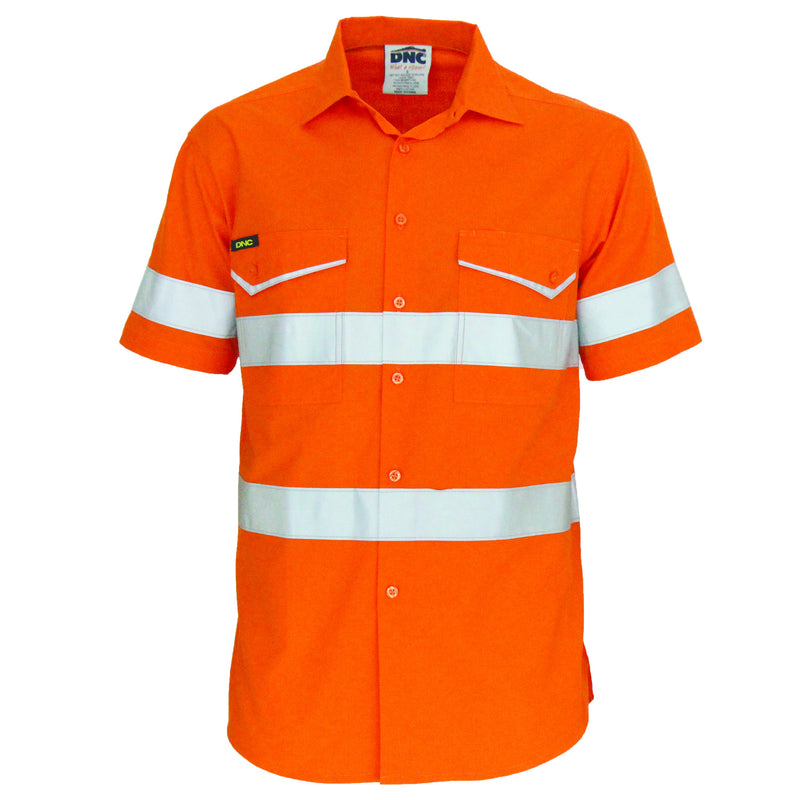 DNC RipStop Cotton Cool Shirt with CSR Reflective Tape. S/S 3589 - Star Uniforms Australia