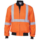 HiVis Cotton Bomber Jacket with ‘X’ Back & additional CSR R/Tape below 3759 - Star Uniforms Australia