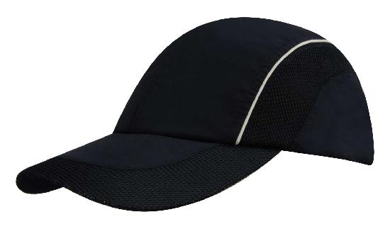 Headwear Spring Woven Fabric with Mesh to Side Panels and Peak - 3802