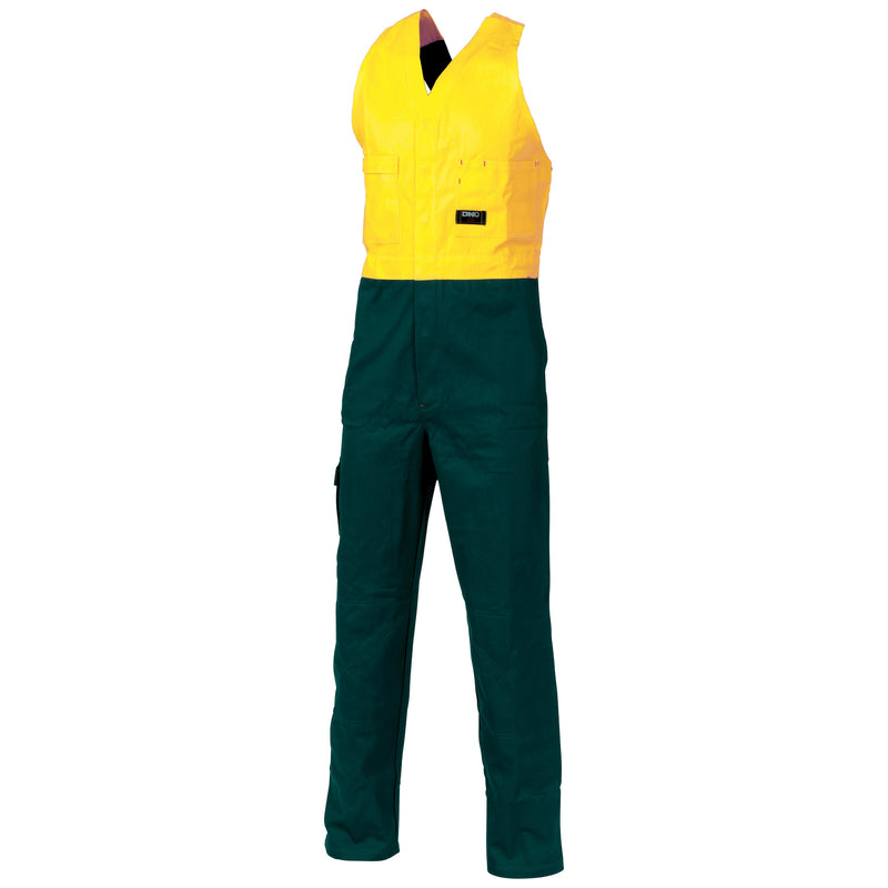 DNC HiVis Two Tone Cotton Action Back Overall 3853 - Star Uniforms Australia