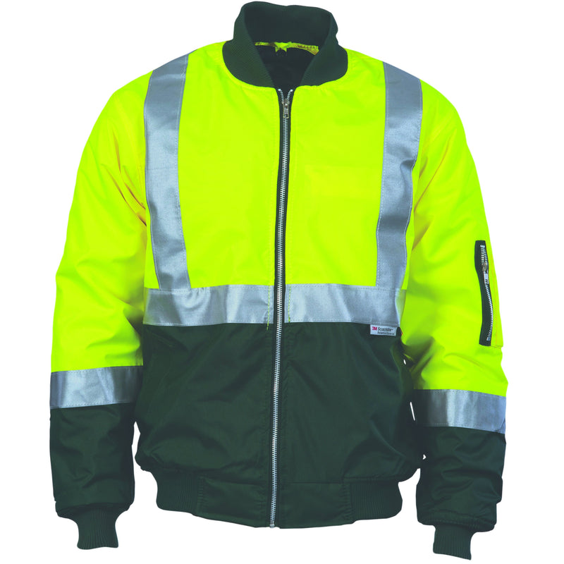 DNC HiVis Two Tone Flying Jacket with 3M R/Tape 3862 - Star Uniforms Australia