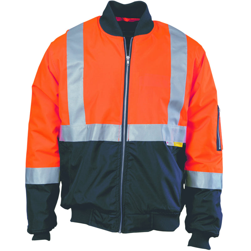 DNC HiVis Two Tone Flying Jacket with 3M R/Tape 3862 - Star Uniforms Australia