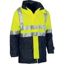 DNC - 4 in 1 HiVis Two Tone Breathable Jacket with Vest and 3M R/Tape - 3864