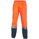 DNC HiVis Two Tone Light weight Rain pants with 3M R/Tape 3880 - Star Uniforms Australia