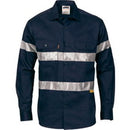 DNC - HiVis Cool-Breeze Cotton Shirt with Generic R/Tape - Long sleeve - 3967