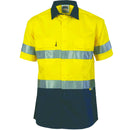 DNC HiVis Cool-Breeze Cotton Shirt with 3M 8906 R/Tape - Short sleeve 3887 - Star Uniforms Australia