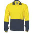 DNC Hivis Cool Breeze Cotton Jersey Food Industry Polo - Long Sleeve 3906 - Star Uniforms Australia