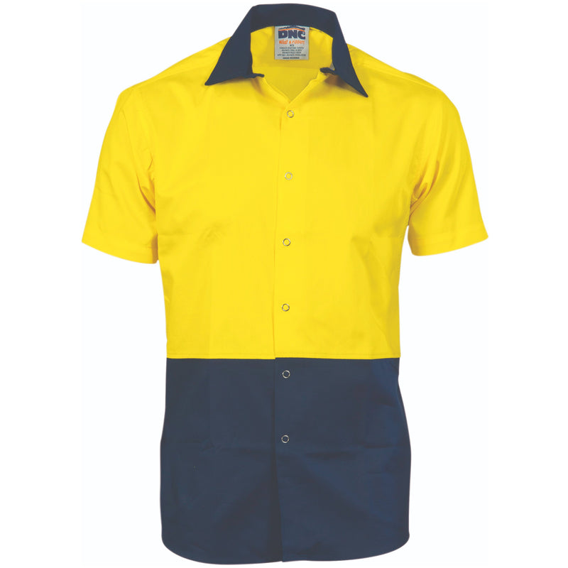 DNC HiVis Cool Breeze Food Industry Cotton Shirt - Short Sleeve 3941 - Star Uniforms Australia