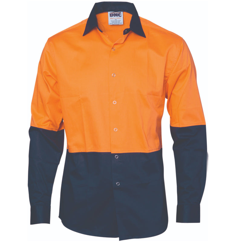 DNC HiVis Cool Breeze Food Industry Cotton Shirt - Long Sleeve 3942 - Star Uniforms Australia