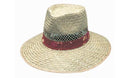 Headwear Natural Straw with Green Under - 3942
