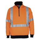 DNC - HiVis X Back 1/2 Zip Cotton Jumper - 3952