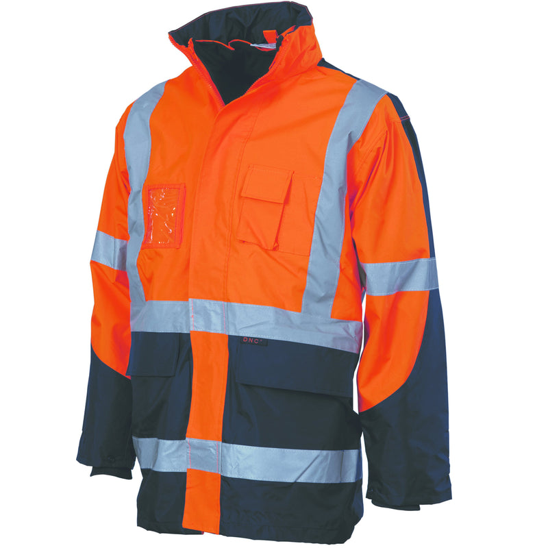 DNC HiVis Cross Back 2 Tone D/N “6 in 1” Contrast Jacket (Outer Jacket and Inner Vest can be sold separ 3998 - Star Uniforms Australia