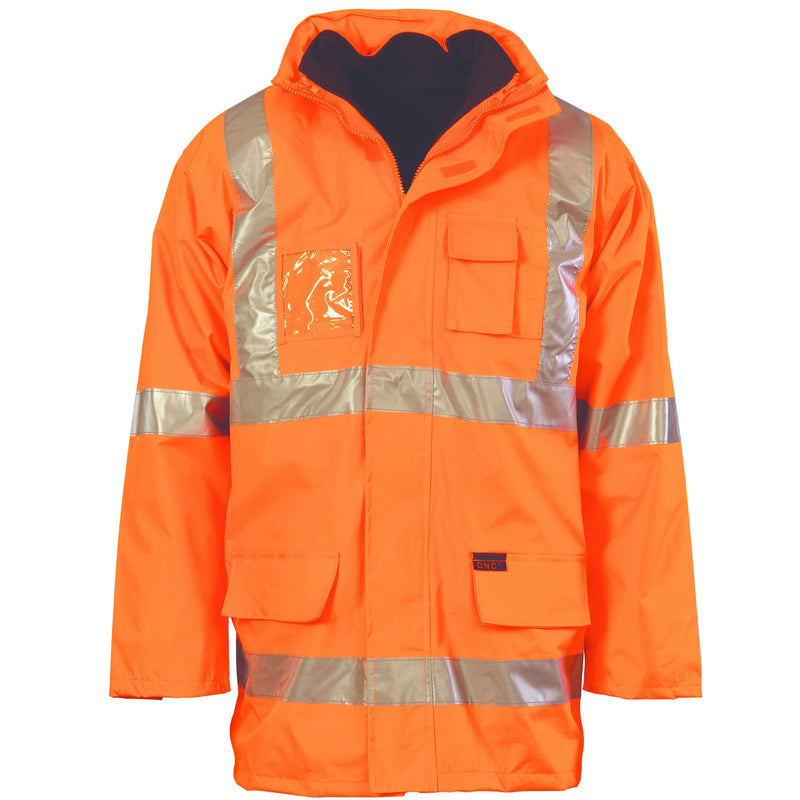 Dnc HiVis Cross Back D/N “6 in 1” jacket (Outer Jacket and Inner Vest can be sold separately) 3997 - Star Uniforms Australia