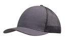 Headwear Brushed Cotton with Mesh Back Cap - 4002