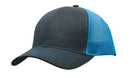 Headwear Brushed Cotton with Mesh Back Cap - 4002