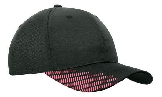 Headwear Breathable Poly Twill with Peak Flash Print - 4007