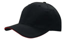 Headwear Breathable Poly Twill with Sandwich Trim Cap - 4009