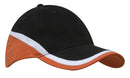 Headwear-Brushed Heavy Cotton Tri-Coloured Cap-4026