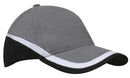 Headwear-Brushed Heavy Cotton Tri-Coloured Cap-4026
