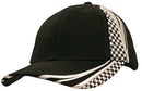 Headwear-Brushed Heavy Cotton with Embroidery & Printed Checks-4083