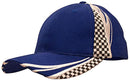 Headwear-Brushed Heavy Cotton with Embroidery & Printed Checks-4083