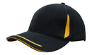 Headwear-Brushed Heavy Cotton with Crown Inserts, Peak Trim & Sandwich Cap-4098